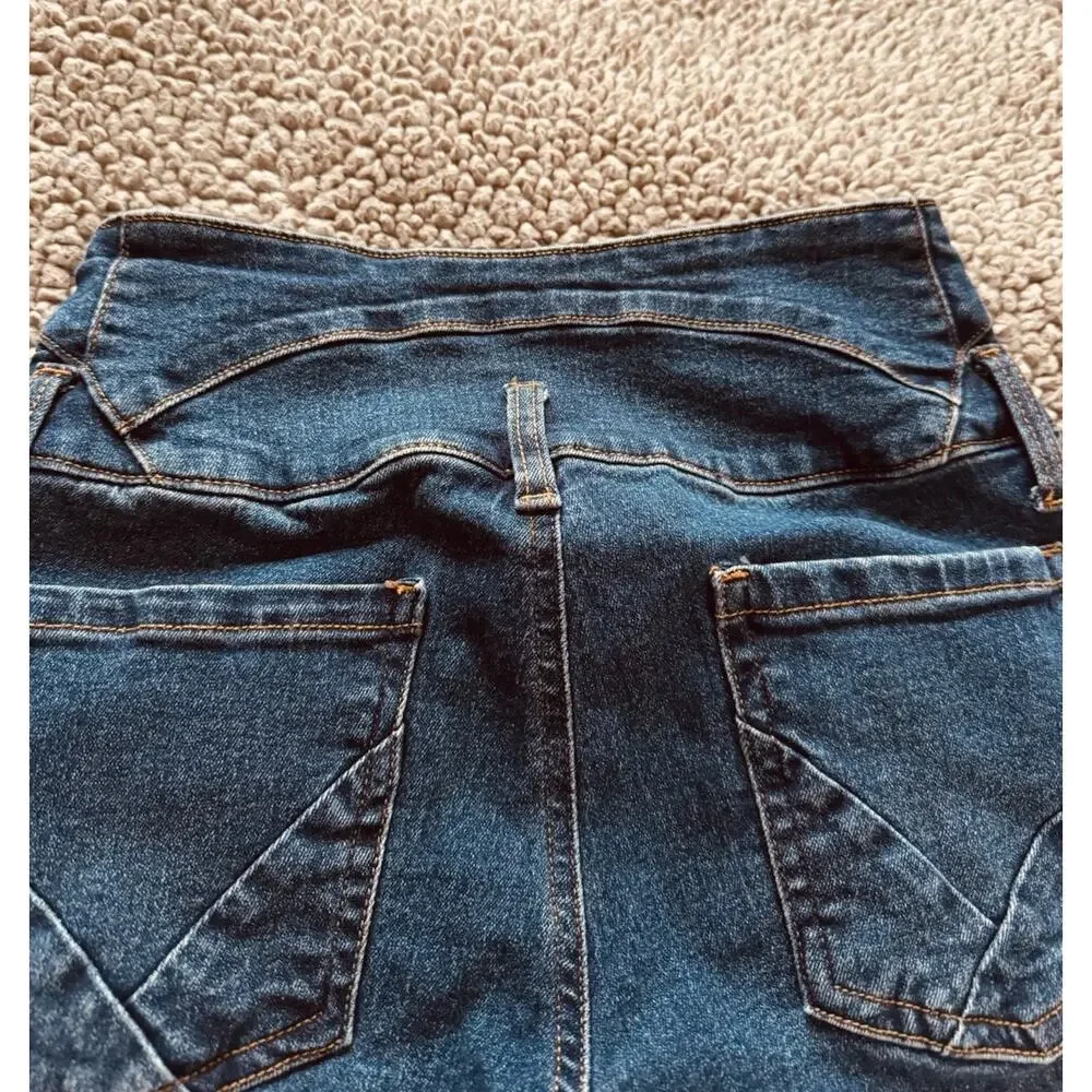 Venus High Waist Double Button Zip Skinny Leg Stretch Jeans Women’s Sz 6